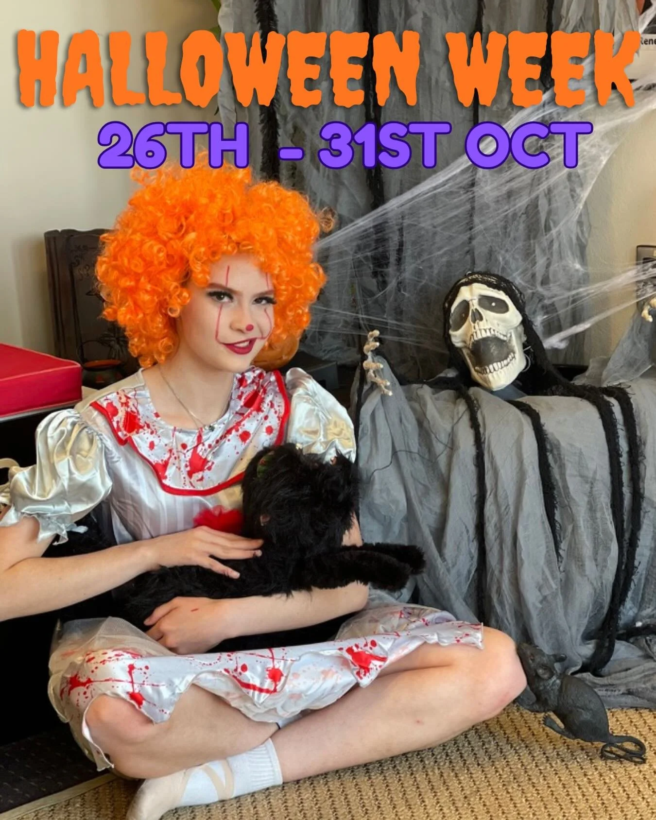 Don&rsquo;t forget this week to dress up in your best &ldquo;SPOOKTACULAR&rdquo; Halloween 🎃 costume
Prizes to be won for the BEST DRESSED 🏆
Let&rsquo;s have some FUN 🤩 
#edgedancecentre #rydedanceschool #halloweencostume #halloween