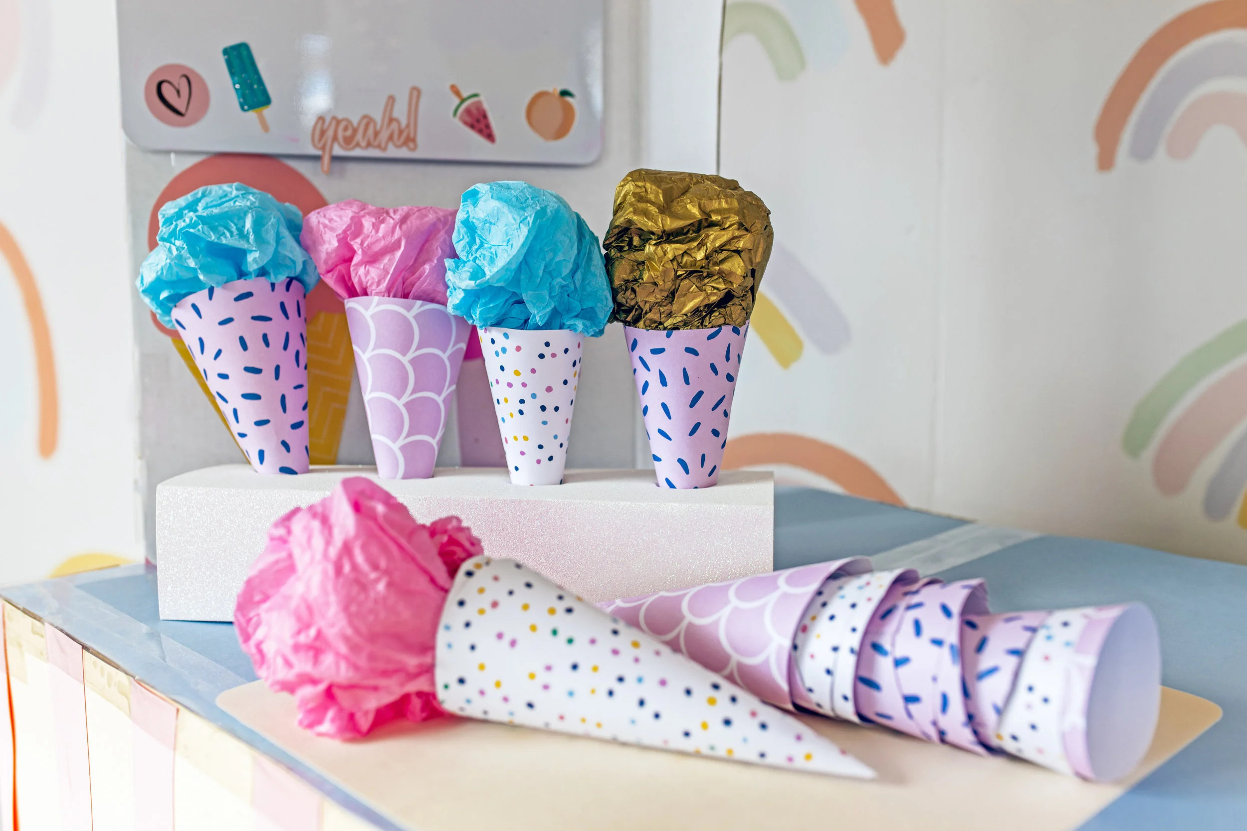 DIY Cardboard Ice Cream Shop — Clever Poppy