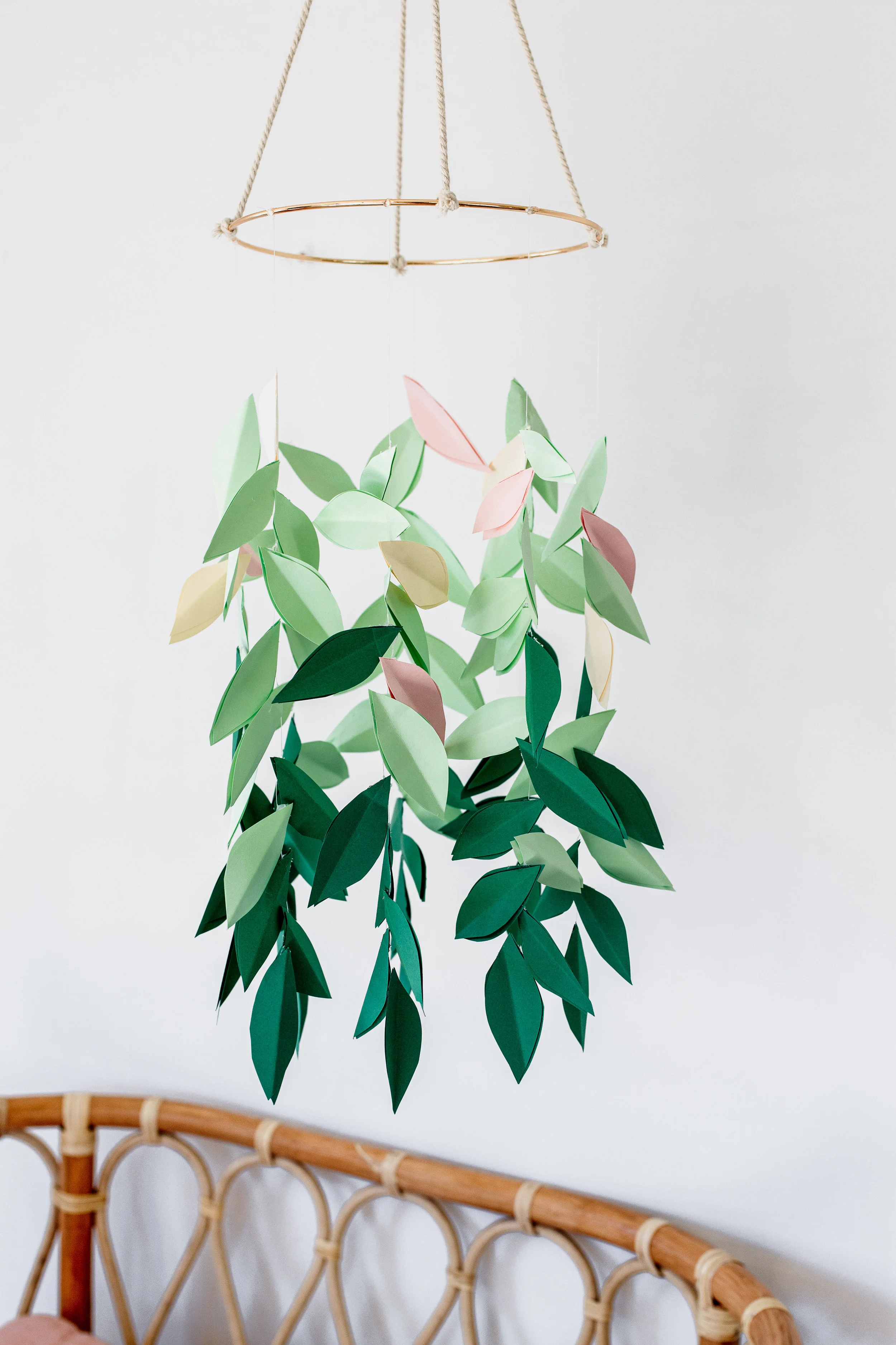 Diy Paper Leaf Mobile Clever Poppy