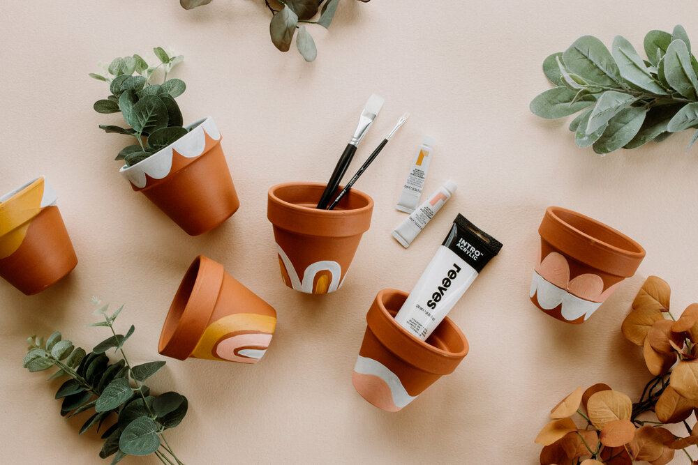 Cute Gift Idea - Painted Terracotta Pots! — Clever Poppy