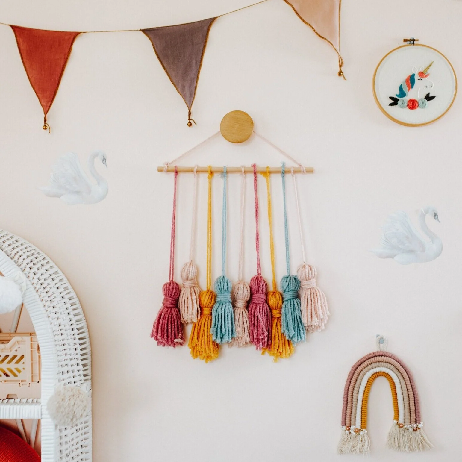 DIY Rainbow Tassel Wall Hanging! — Clever Poppy