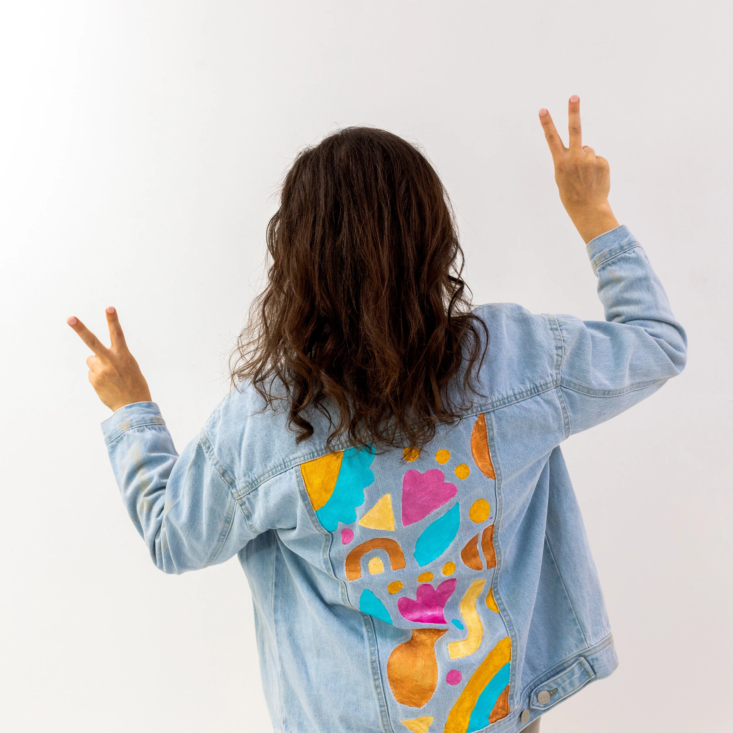 DIY Painted Denim Jacket — Clever Poppy