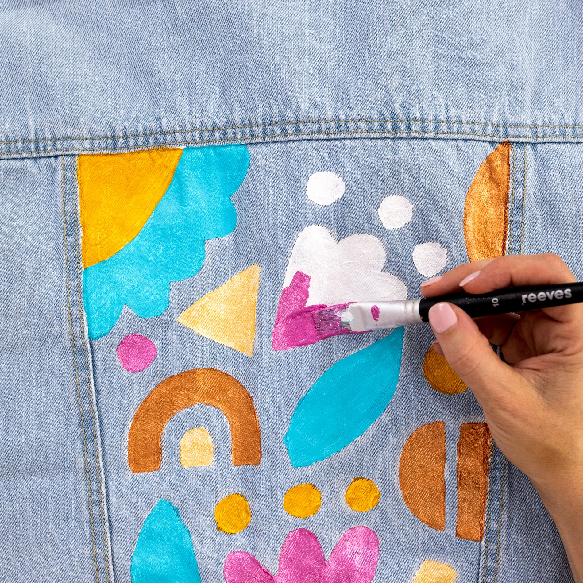 DIY Painted Denim Jacket — Clever Poppy