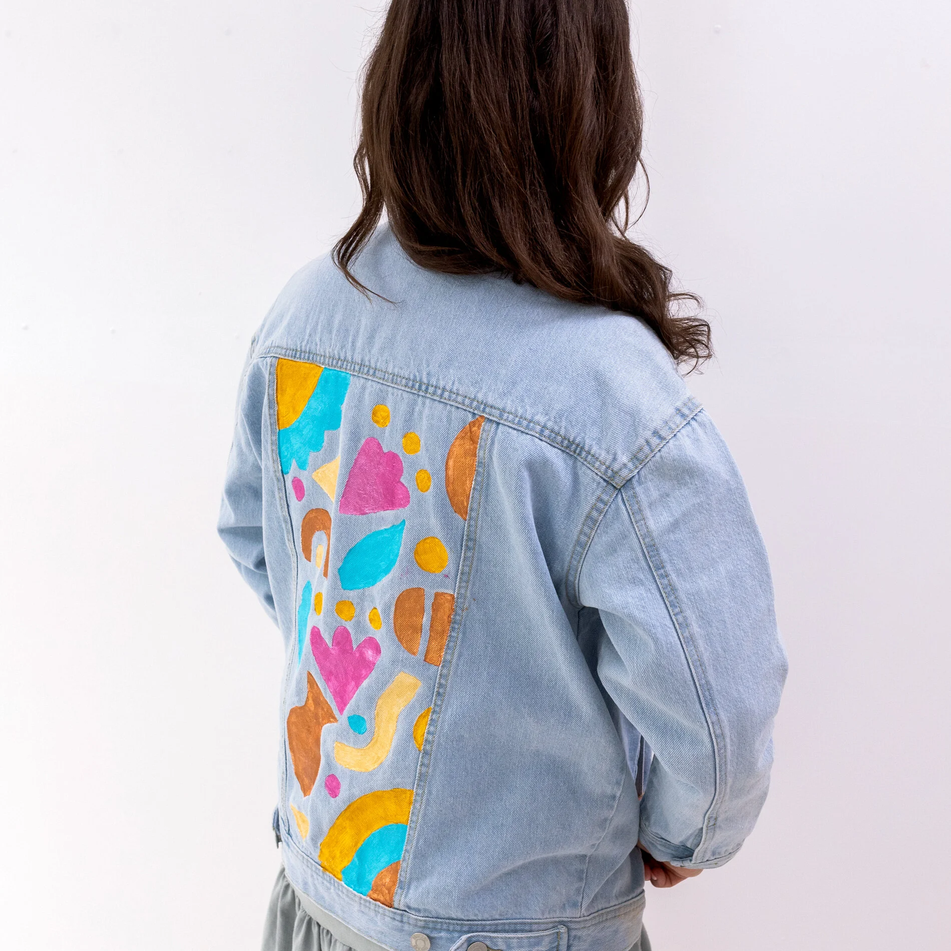 DIY Painted Denim Jacket — Clever Poppy