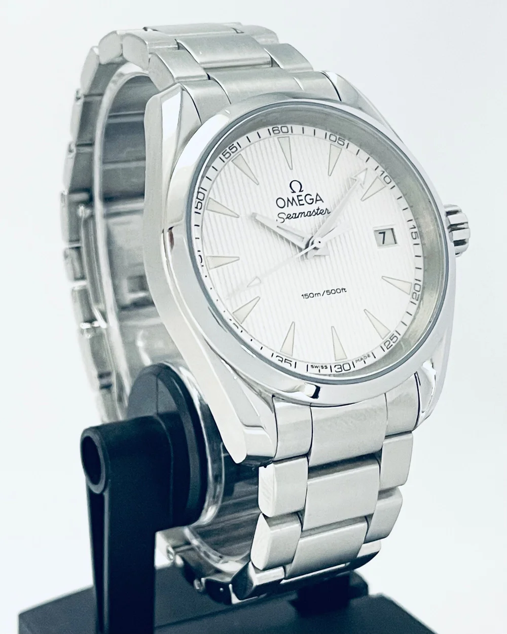 Omega seamaster aqua clearance terra quartz 38.5 mm