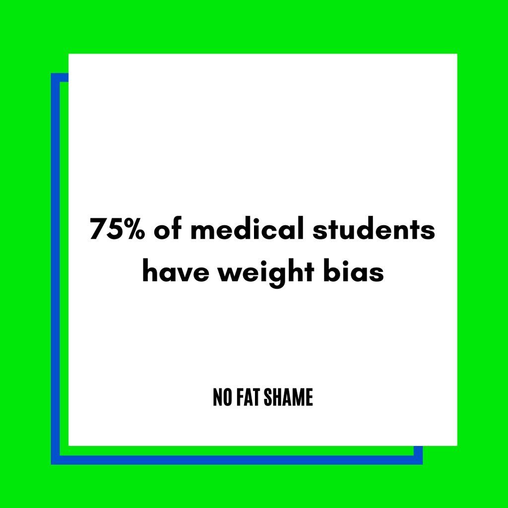 If 75% of our future doctors have weight bias, how will we ever end fat bias in medicine?  It's time to get the right curriculum in the hands of our medical students rather than leaving them to learn about obesity from mainstream society.