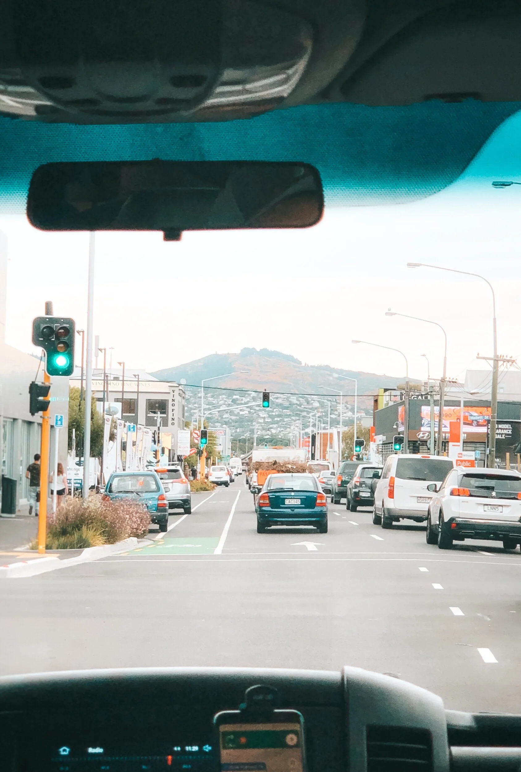 Leaving Christchurch.