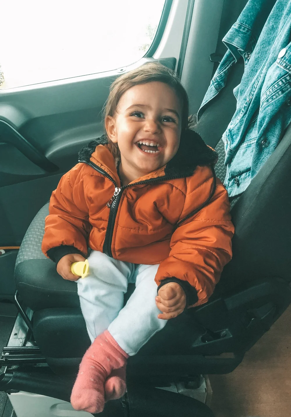 having fun despite the weather!