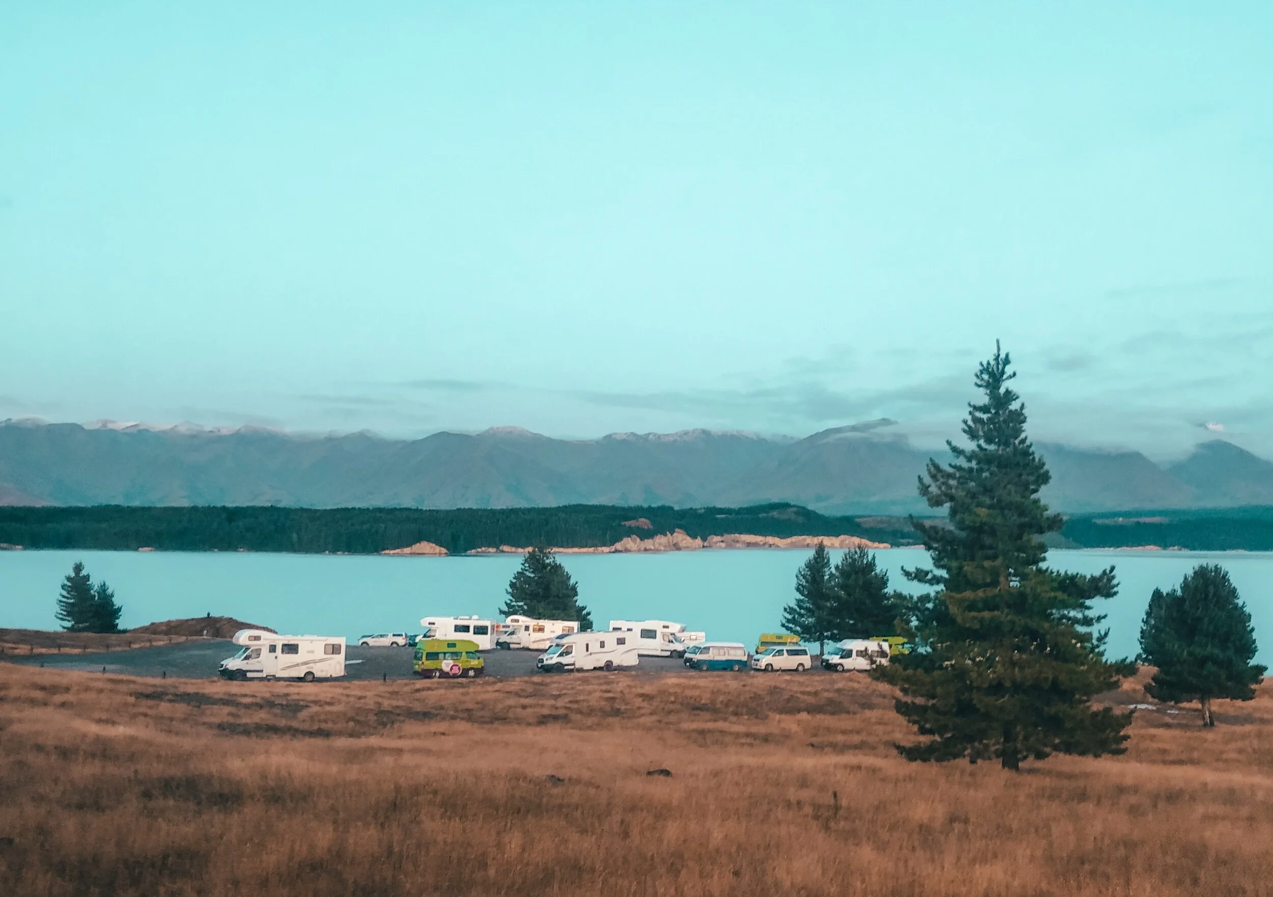 Lake Pukaki campsite.