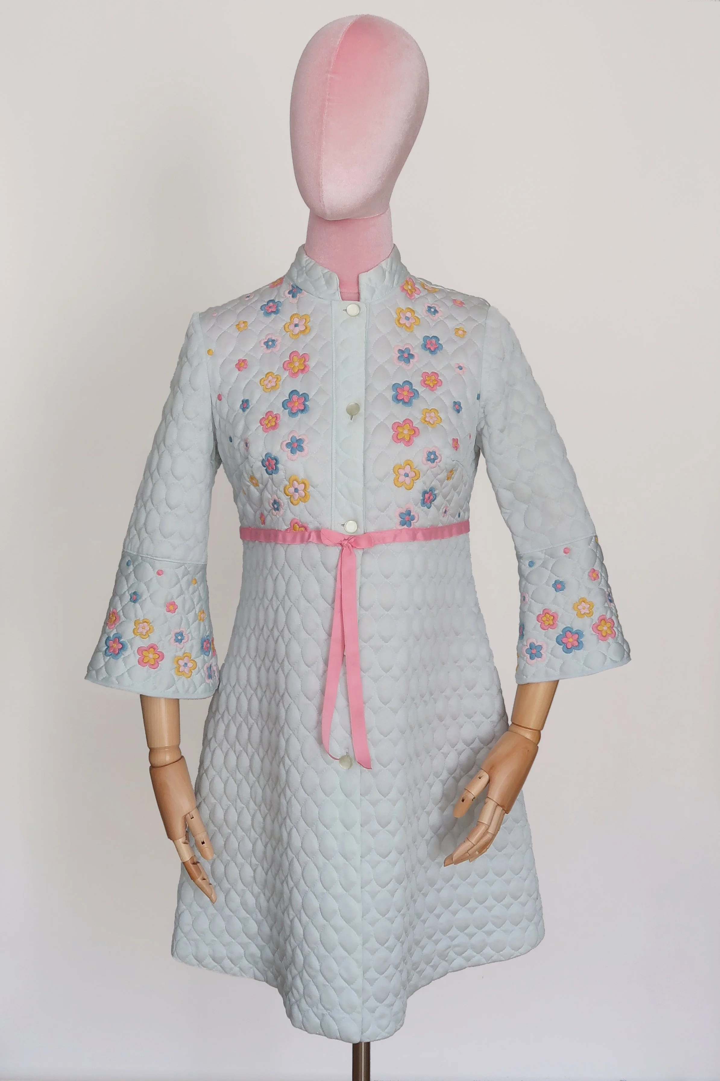 1960's Quilted House Coat - S