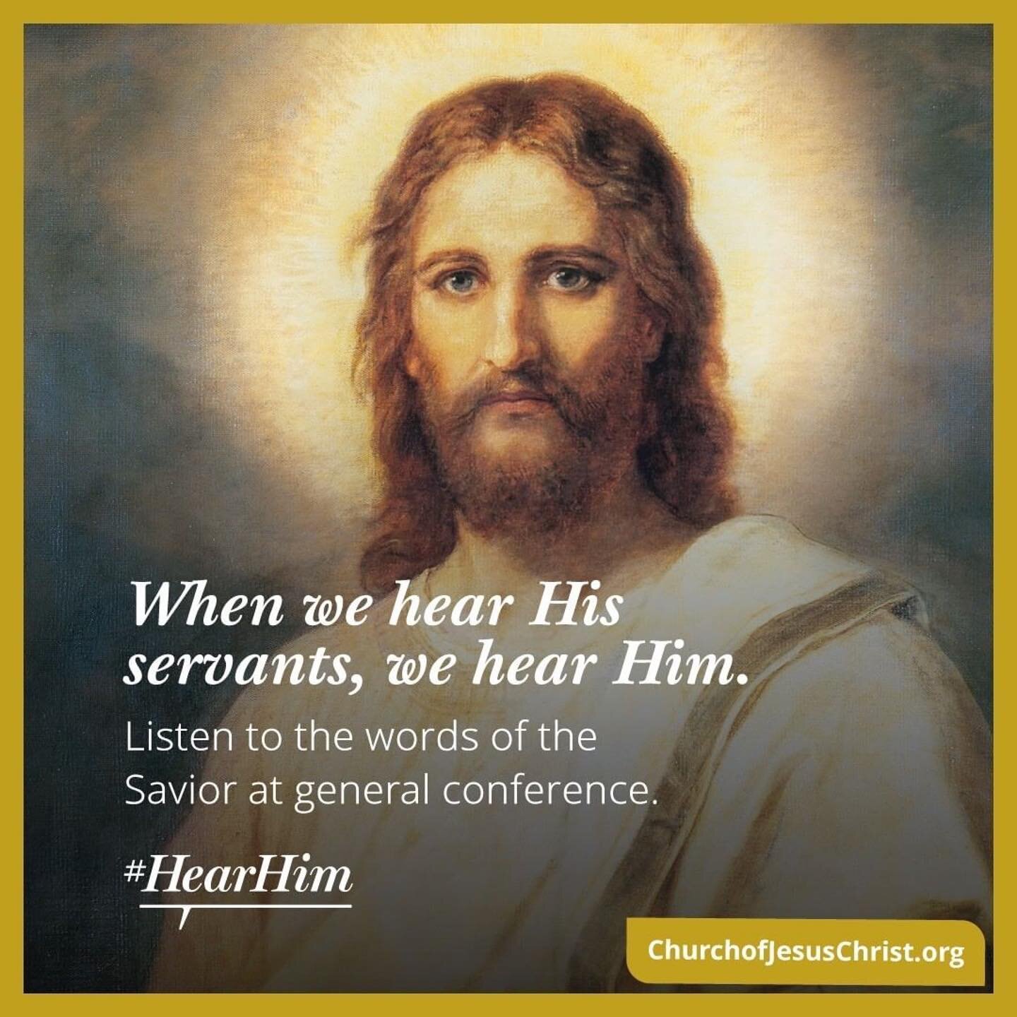 His gospel brings us hope and peace. This general conference will be different than ever before, but the principle that you can hear the voice of Jesus Christ&mdash;wherever you are&mdash;remains the same.

Join us this weekend. #HearHim 
Watch or li