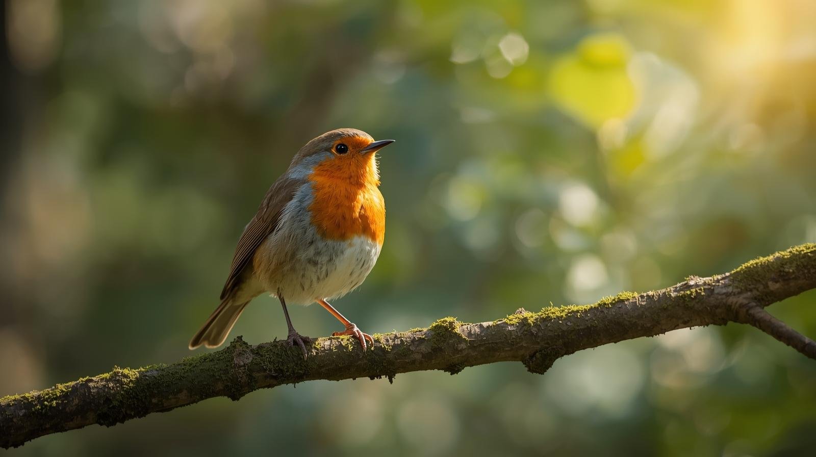 robin on a branch