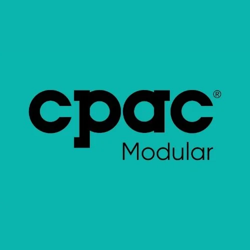 CPAC Modular logo on a teal background.