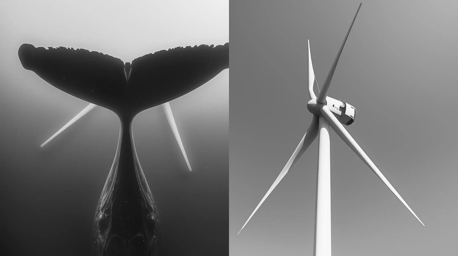 Whale fin + wind turbine