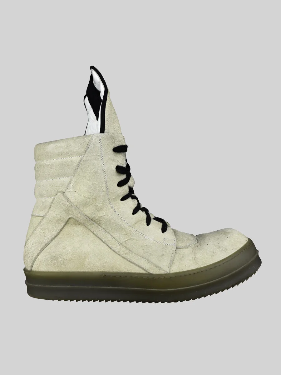 Rick Owens Geobasket Beige Distressed 