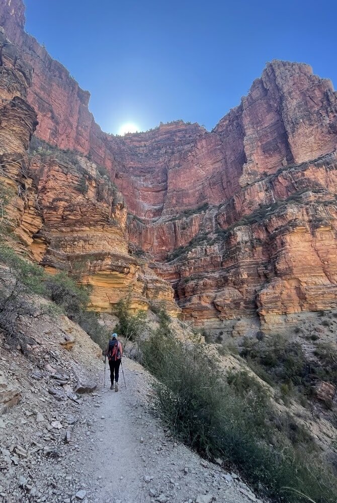 north kaibab trail in late afternoon