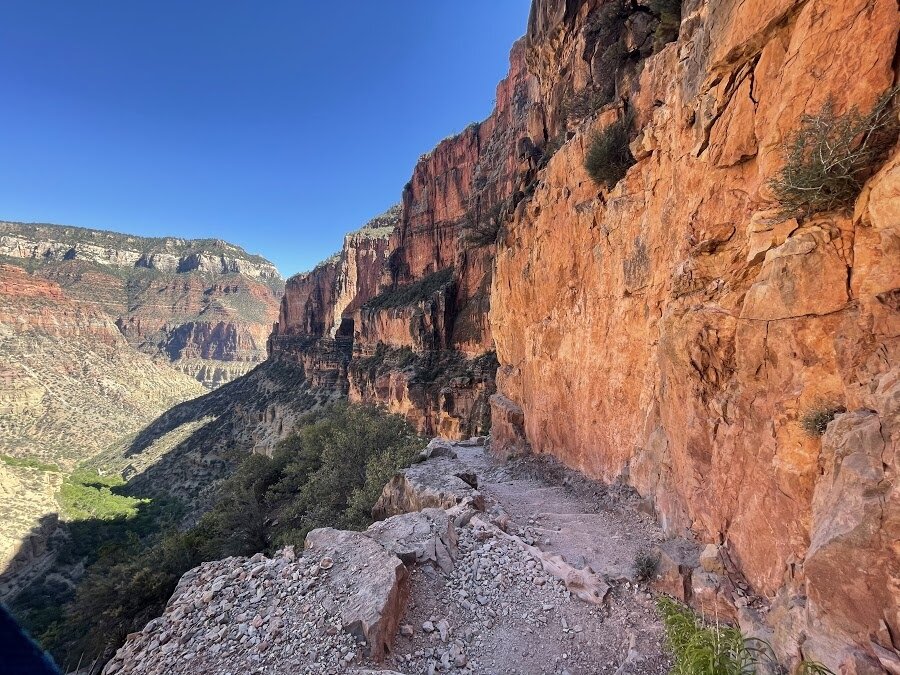 canyon wall along north kaibab trail