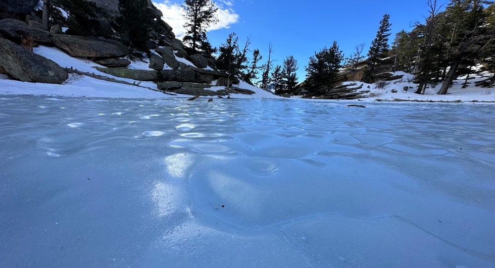 Ice formations on Gem Lake