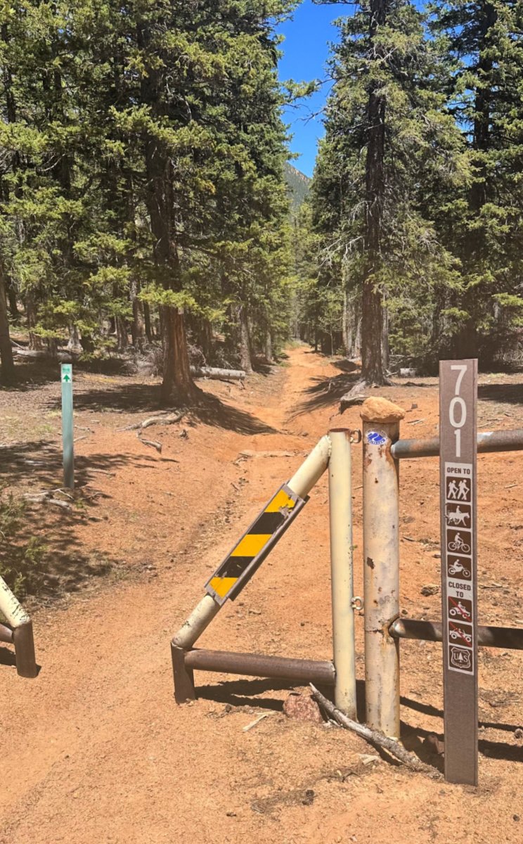 Small gate to shared ATV trail
