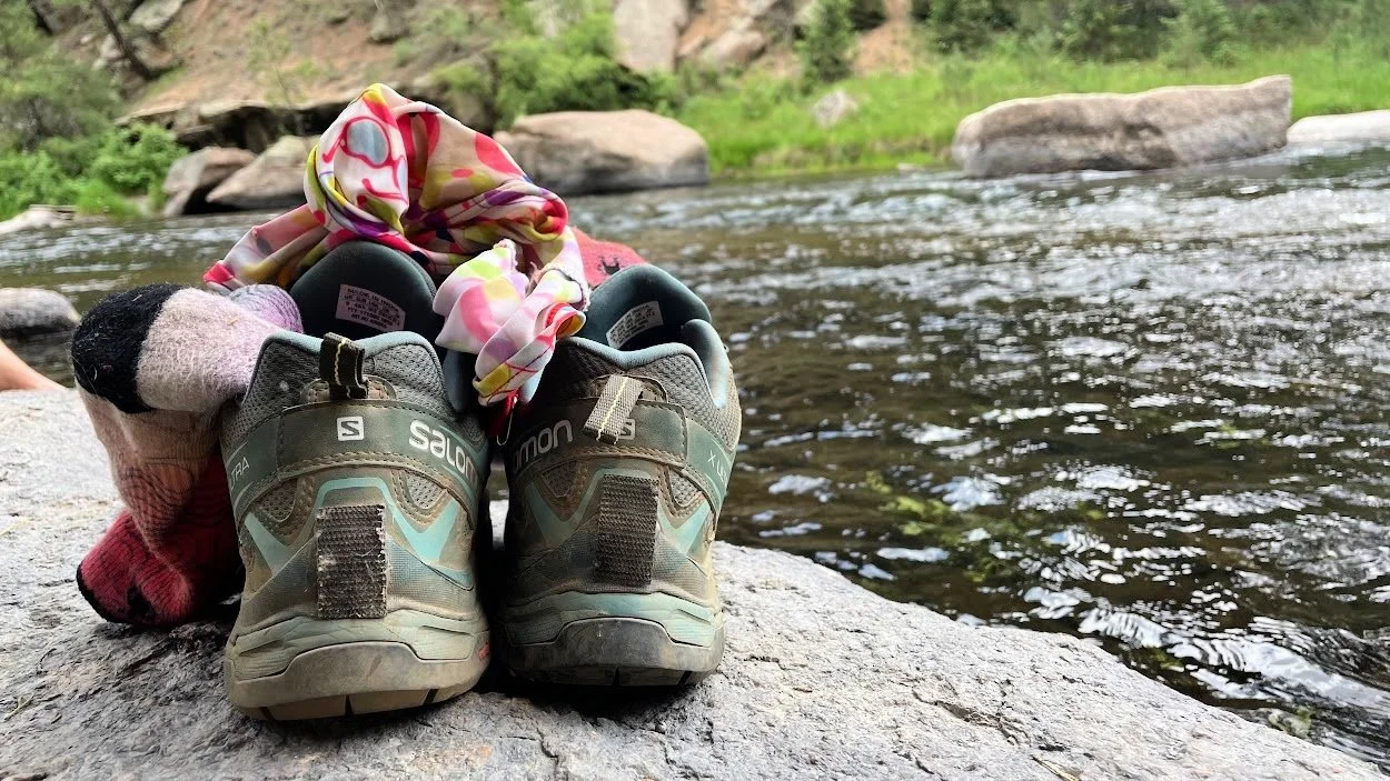 socks at river