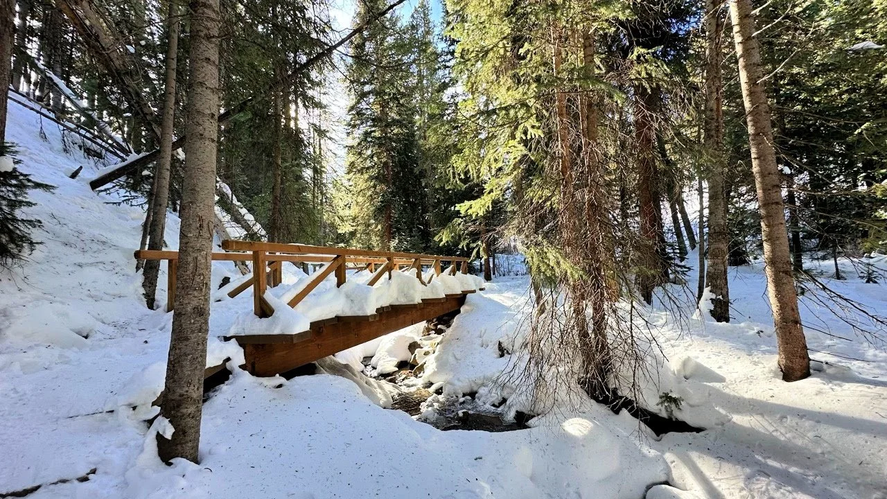 bridge in downtown breckenridge