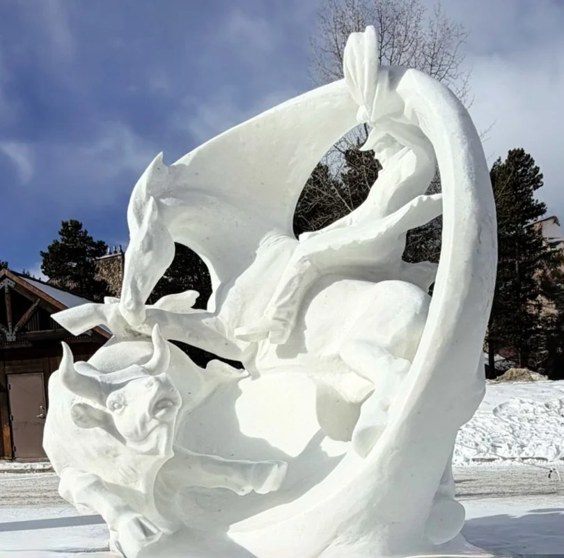 ice sculpture in breckenridge