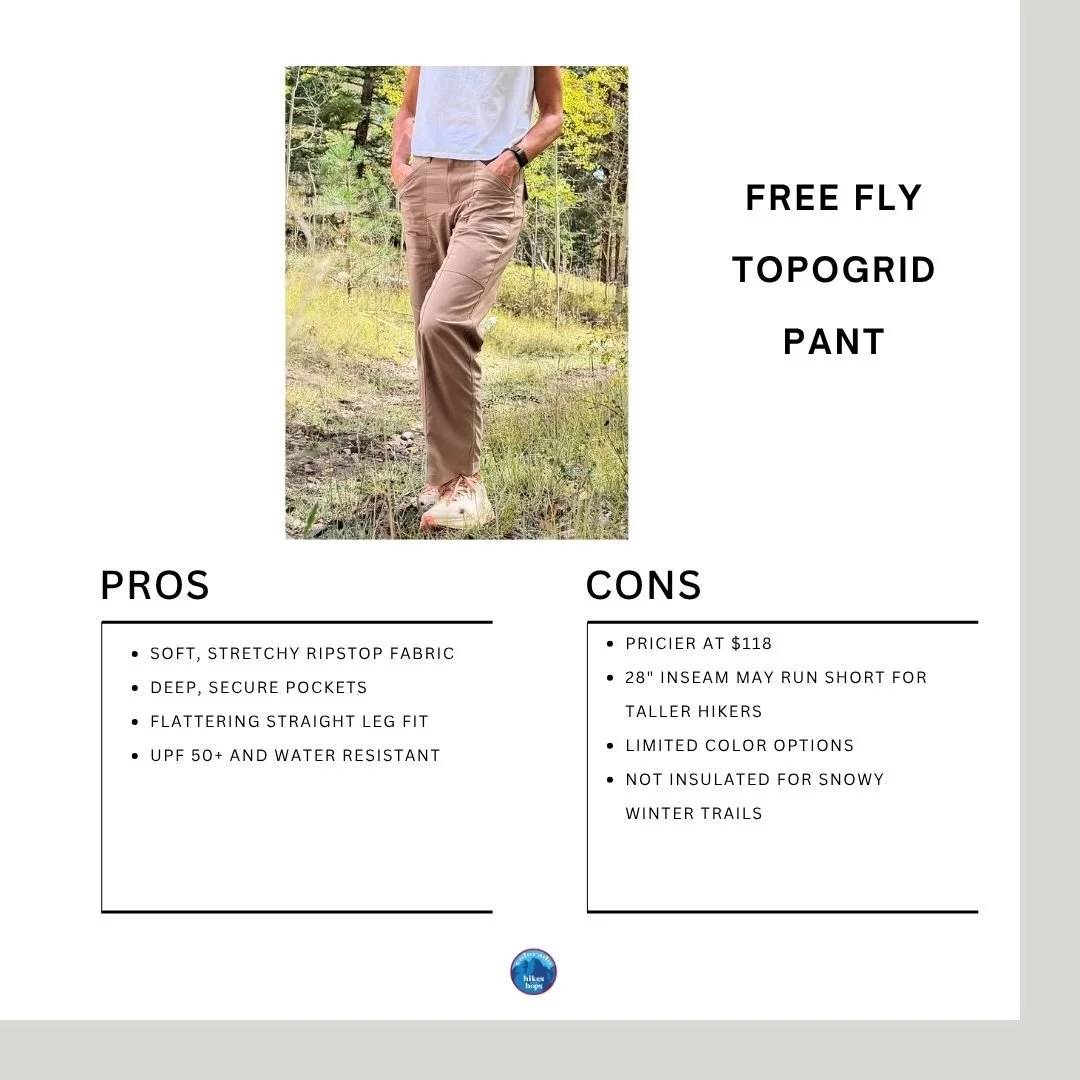 woman wearing free fly topogrid pant