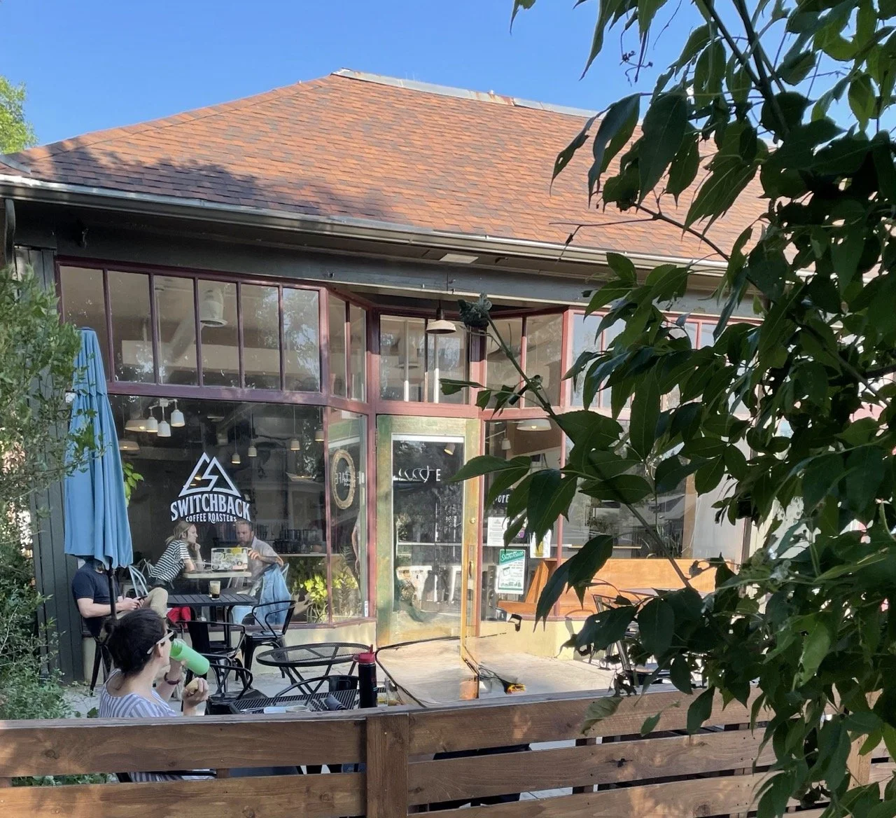 outside of switchback coffee in shooks run location colorado springs colorado