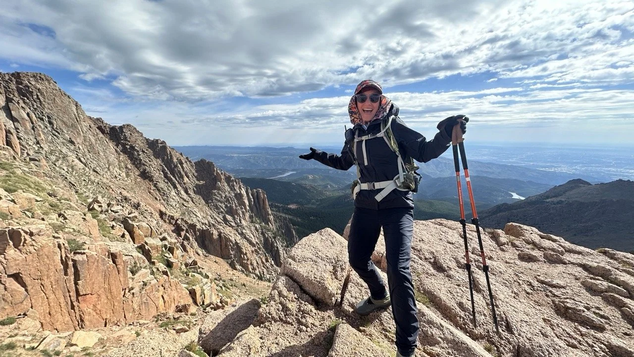 hiking along devils playground on pikes peak mountain