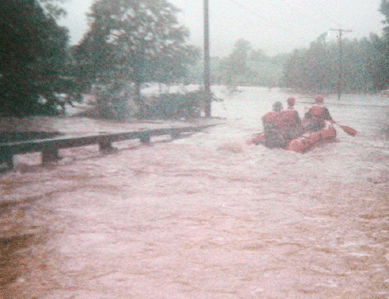 September 16, 1999 Hurricane Floyd -
16th started out as any other day in Montgomery Township with people making their way to work and school. The National Weather Service had issued a hurricane warning for the Central New Jersey area with severe f
