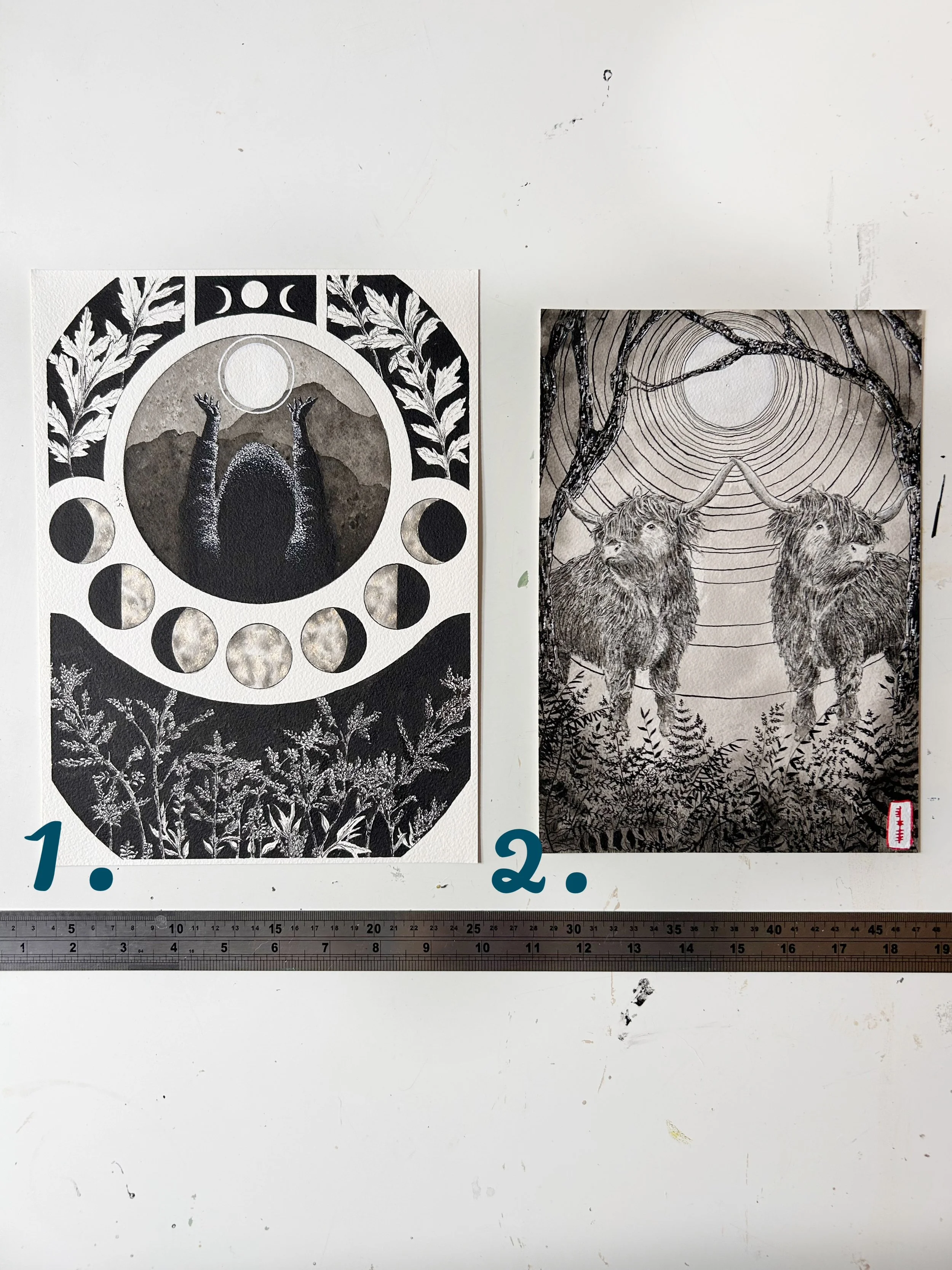 Intricate Medium Paintings