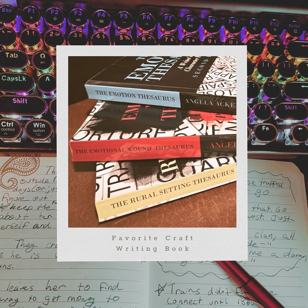 #authorapril24 

What&rsquo;s your favorite writing craft book? 
The writing thesaurus books win for me. ESPECIALLY the Emotion Thesaurus. I use it way too often when editing. Want a good way to spice up your character&rsquo;s reactions? Grab the Emo