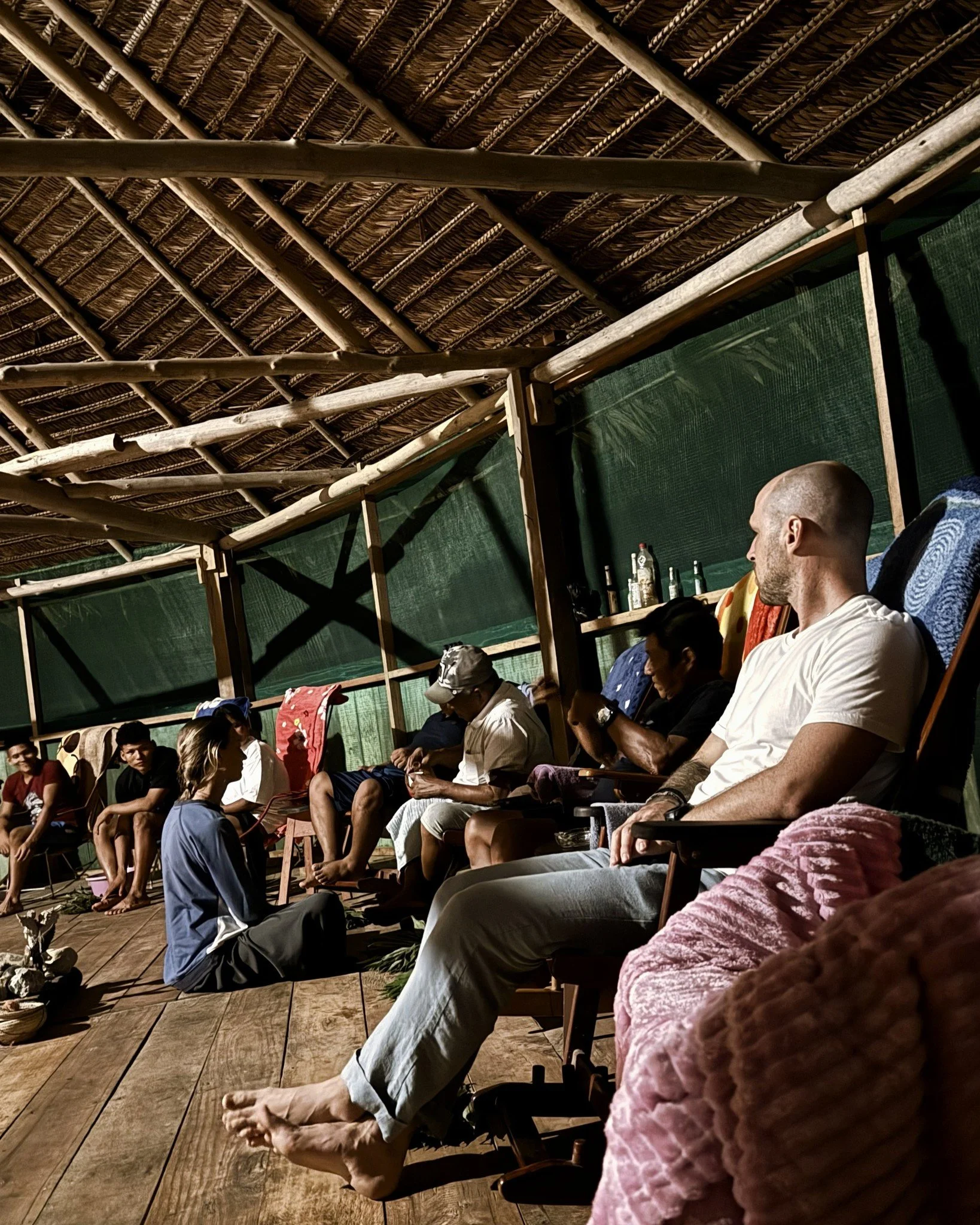 Jungle-style medicine 🛖🌳🌅

Not for the faint of heart.
But it IS for the heart-led, heart-centered, willing-to-work
and break-that-heart-wide-open kind of person.

We have been blessed to meet and journey with so many extraordinary, courageous, he