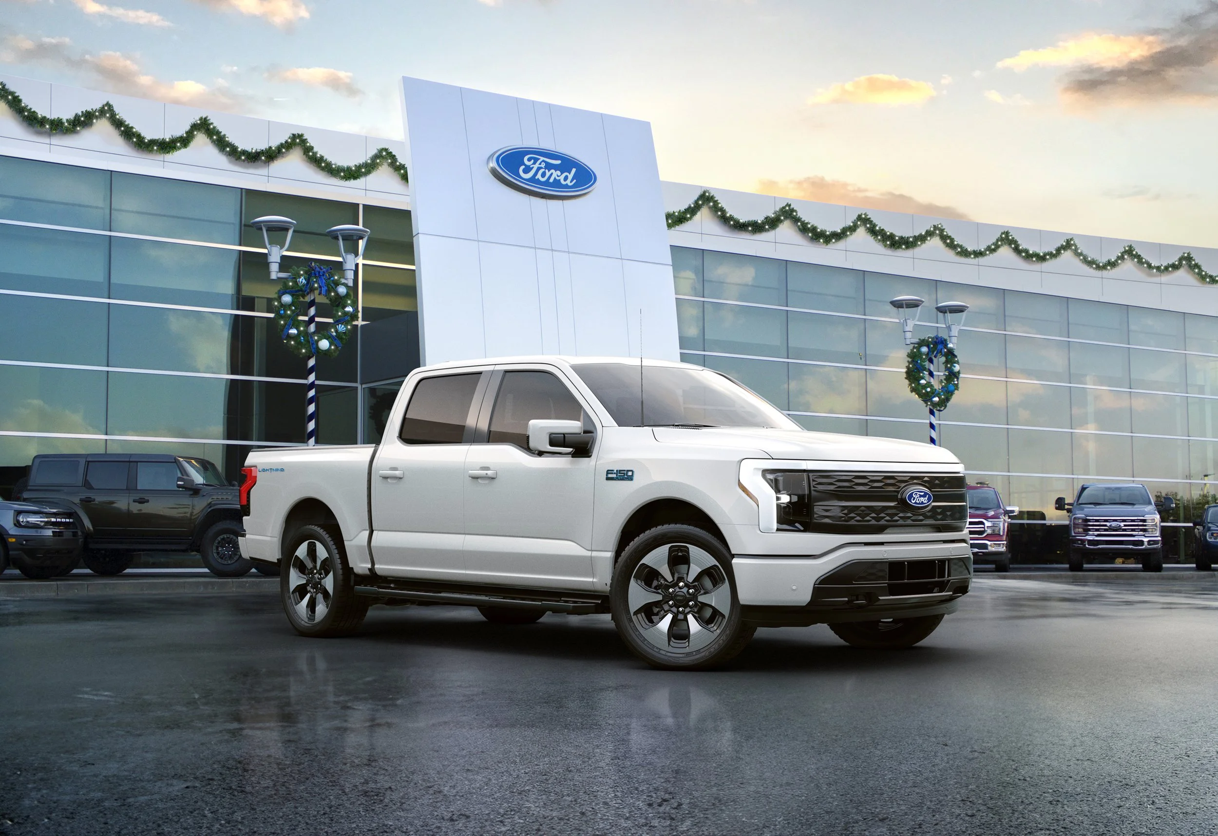 CGI vehicle / photoshop sky / AI floor / provided backplate/ rendered and retouched