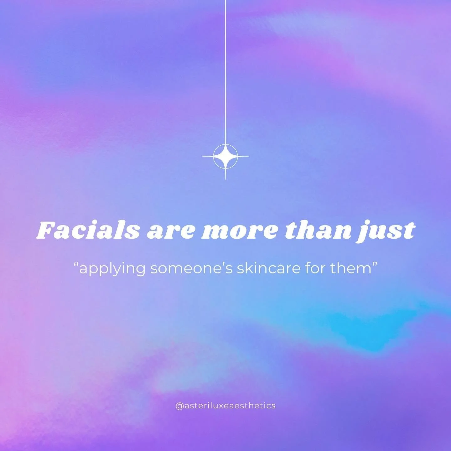✨ A facial is so much more ✨

Too often people misunderstand estheticians and the work that we do. This post is a great example of what really goes into a facial and why it&rsquo;s more than just &ldquo;applying skincare on someone&rdquo; 🧖&zwj;♀️

