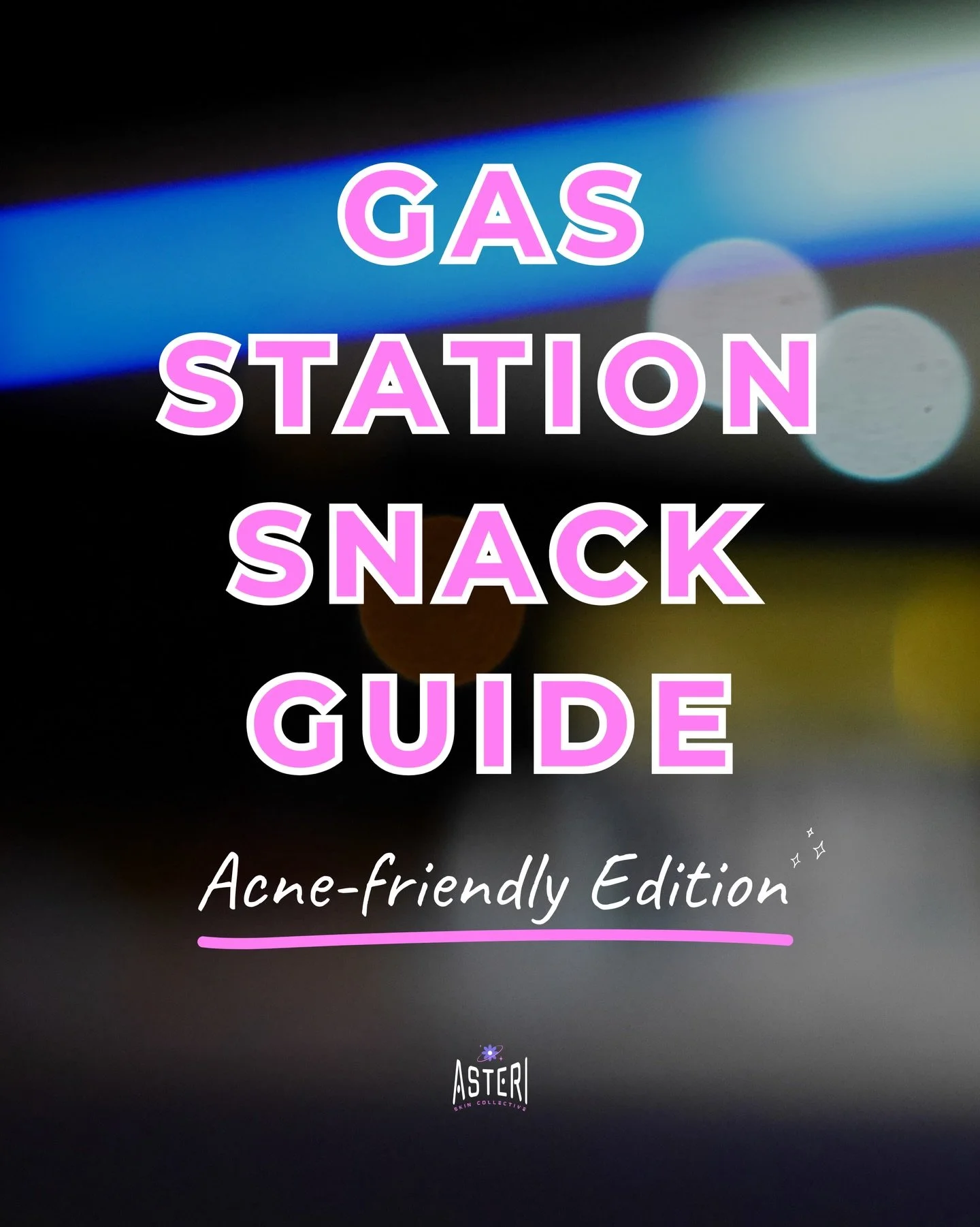 Comment &ldquo;guide&rdquo; for a free downloadable pdf version 📲💕

Whether you&rsquo;re doing a small 3 hour road trip or driving cross country, what you consume MATTERS. Especially if you have acne-prone skin!

As someone who has traveled a lot, 
