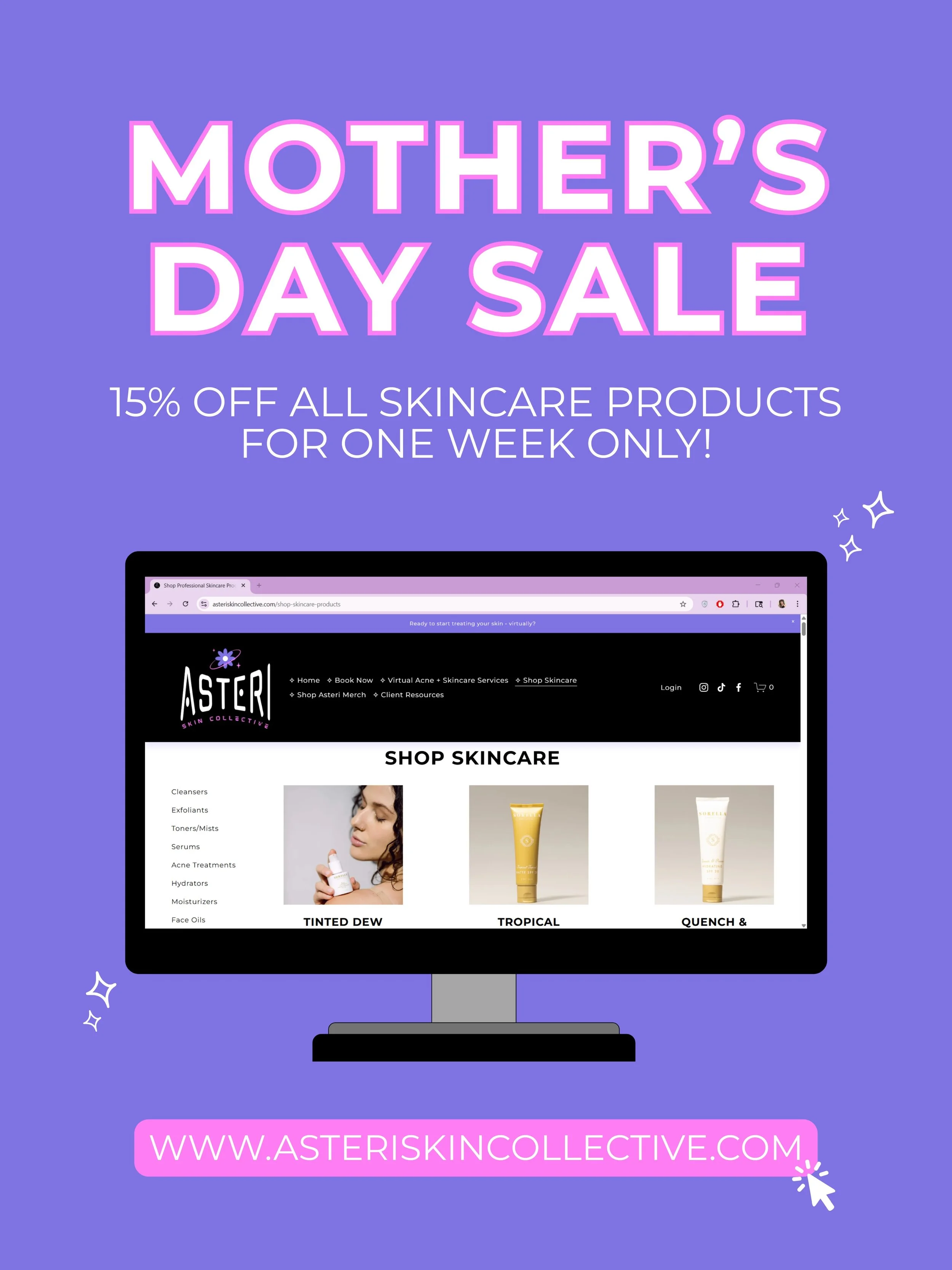 Use code &ldquo;MAMA26&rdquo; at checkout for 15% off all skincare products 😚💕💫 Head to www.asteriskincollective.com or click the link in my bio to shop skincare!

#mothersdaygift #momskincare #skincareformoms #skincareroutine #skincareshop