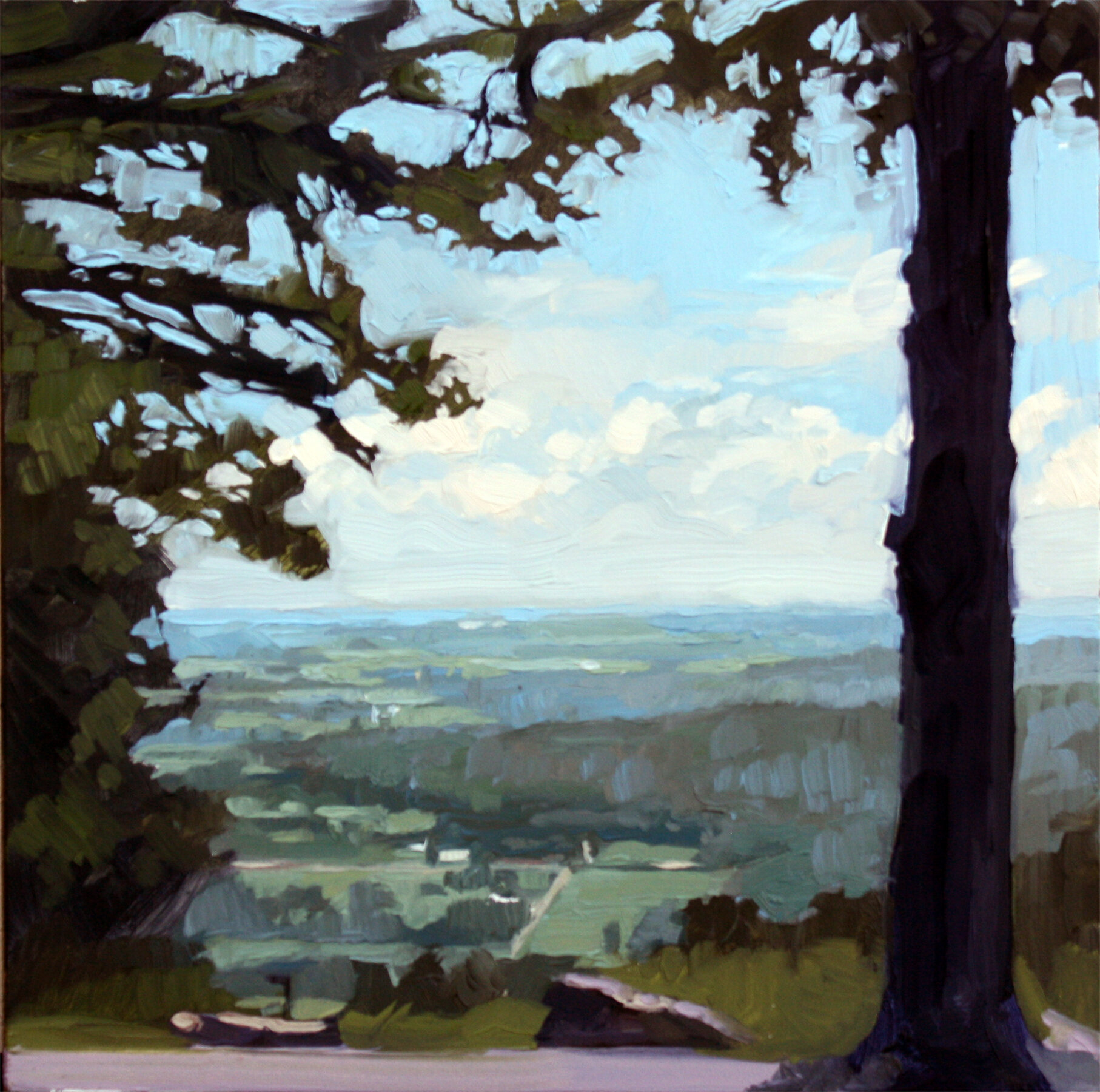 Sewanee, TN, Oil Paint on Panel, 8 x 8 inches
