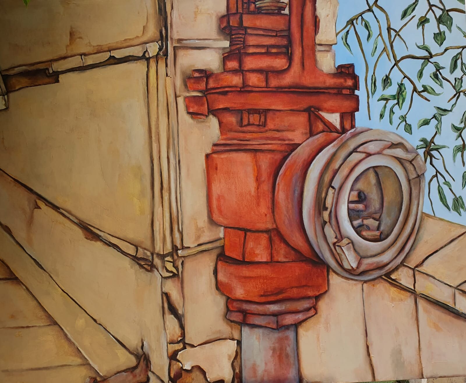 Hydrant, oil on canvas, 150x120 cm, 2020.jpg