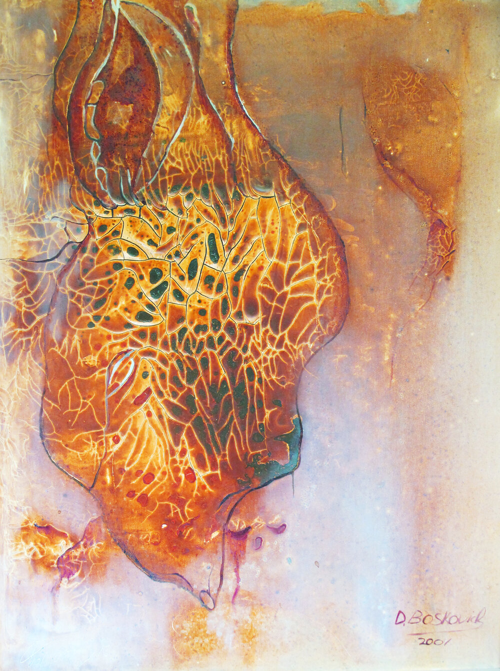 Reddish Soil, Mix Technique On Canvas, 79X59 cm, 2001.jpg