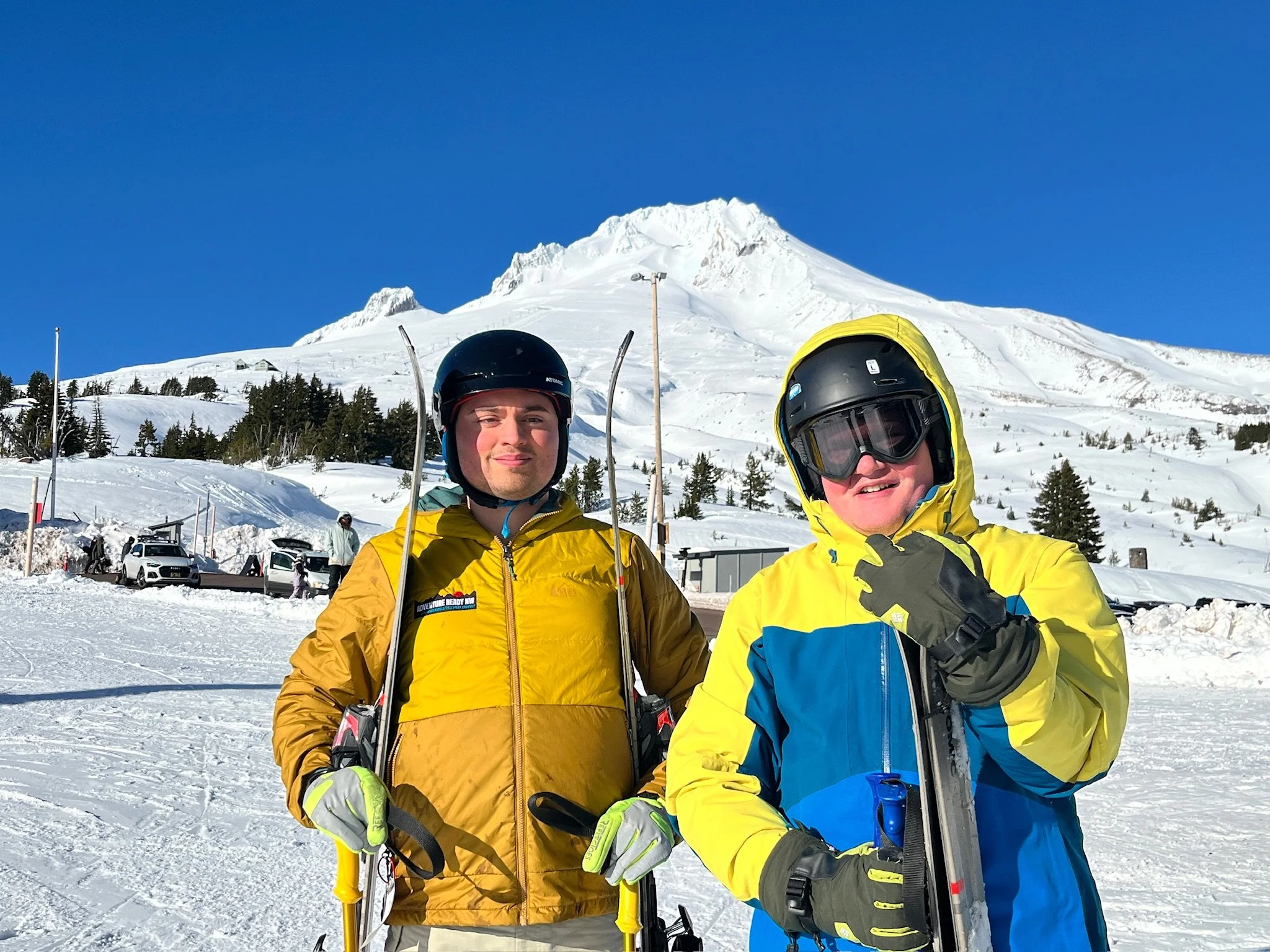 These two crushed it today during Downhill 101 at Timberline! They stepped into their challenge zone &amp; did HARD THINGS! Way to go guys!! Let's do it again next month!!