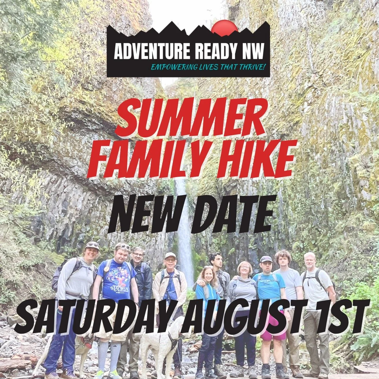 The date for the Summer Family Hike has changed. The new date is Saturday, August 1&mdash;hope you can join us! Link in bio!