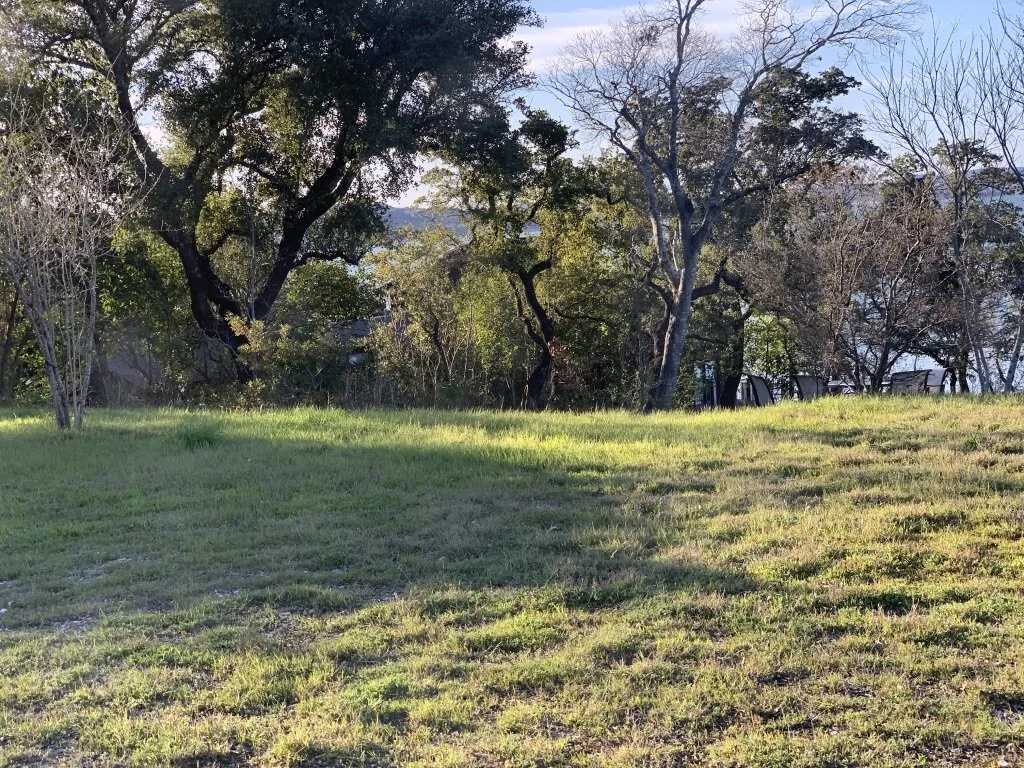 Plenty of open space and elevation above the water
