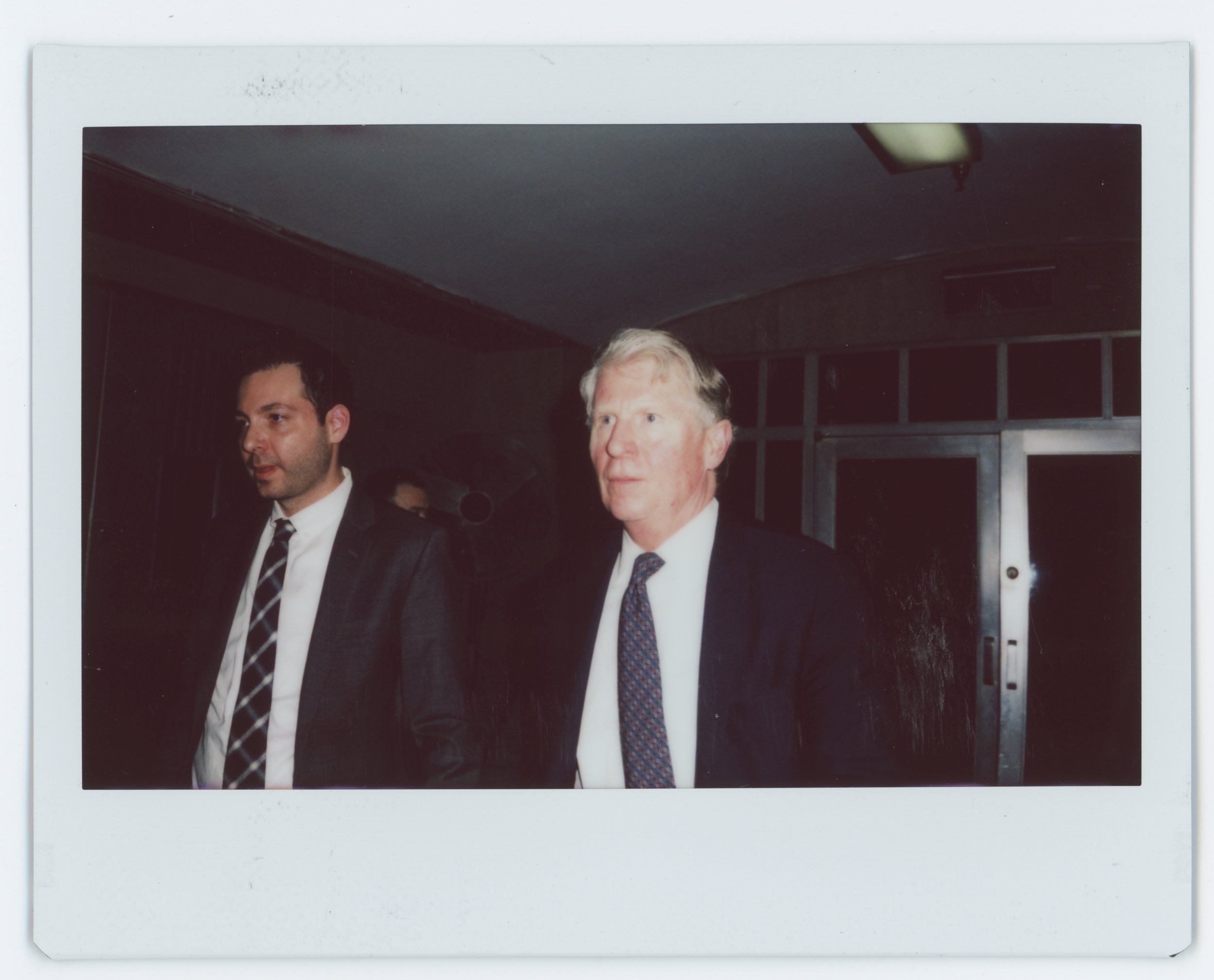 Former Manhattan DA Cyrus R. Vance, Jr. (c.) and his consigliere Danny Frost, who was then and may still be in charge of the communications office. Weinstein's conviction was something of a vindication of Vance's tenure re: sex crimes prosecution, as