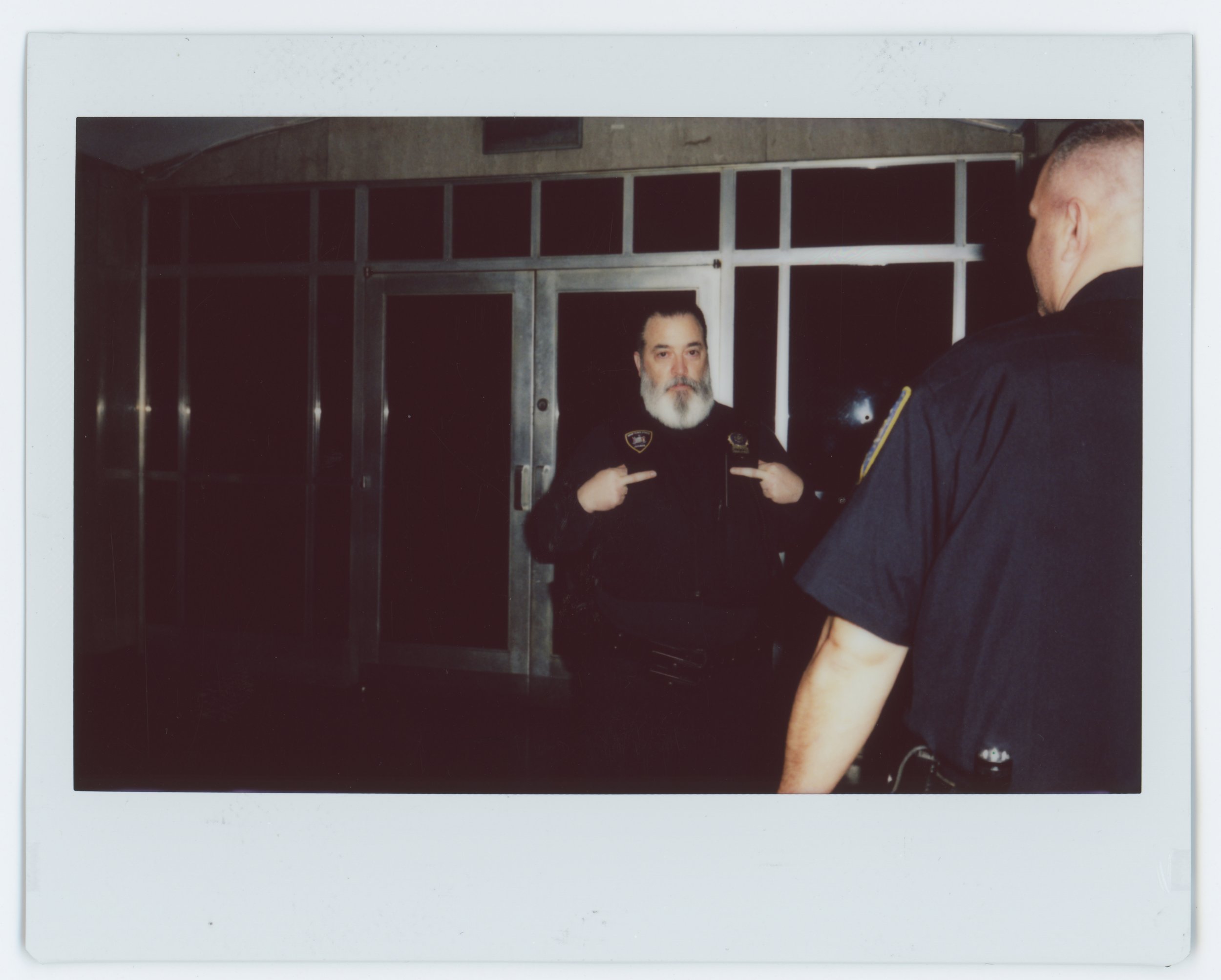 A court officer who freaked out on me two years after I posed a picture of him jokingly flipping me off. His name rhymes with menace.