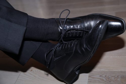 Christian Louboutin Mens Patent Leather Sample Plain Toe Dress Shoes Size  42