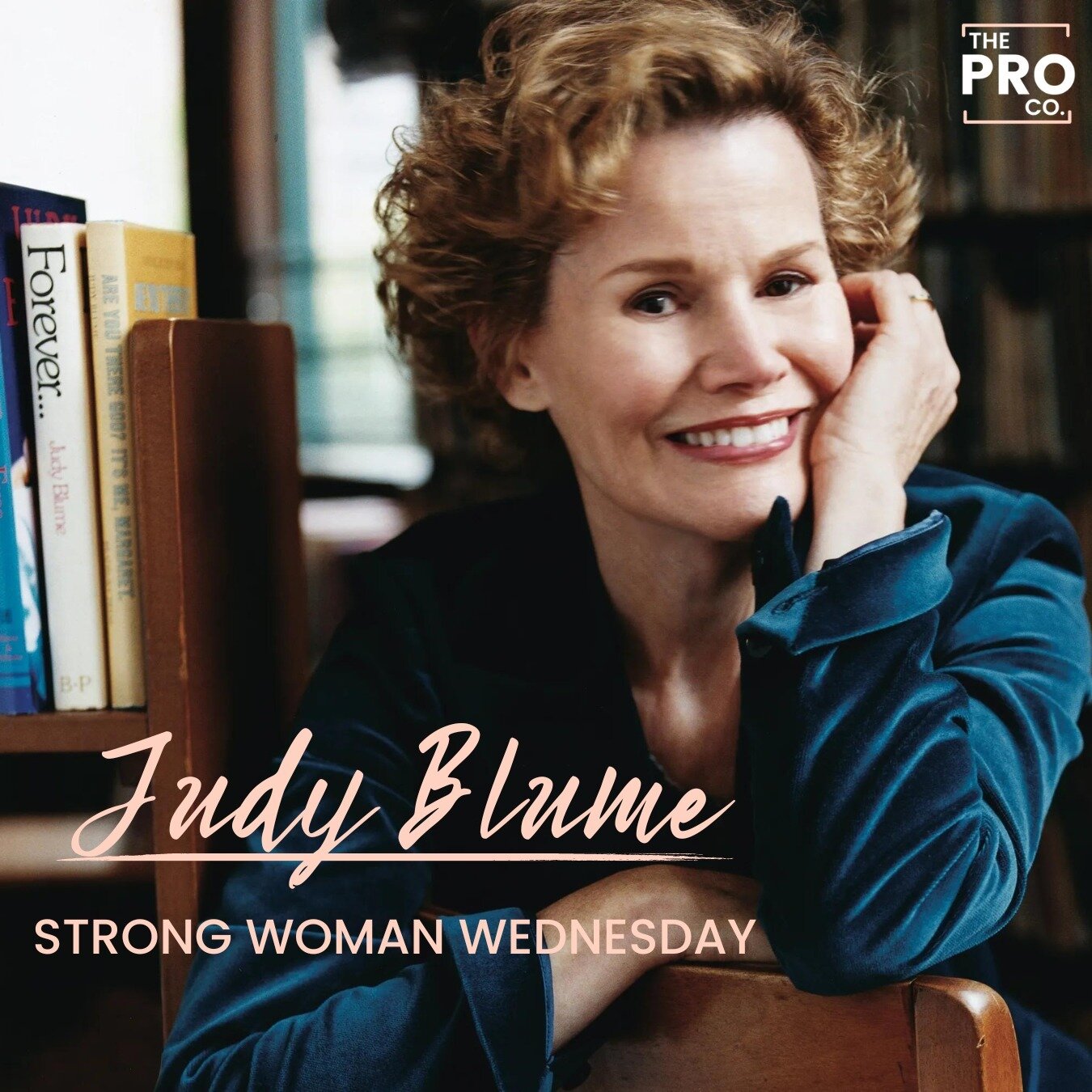 Happy #StrongWomanWednesday 😄 

Today, we're giving a shoutout to Judy Blume, a legendary and boundary-breaking author. She has published over 25 novels since beginning her career in 1959. She is best known for &quot;Are You There God? It's Me, Marg