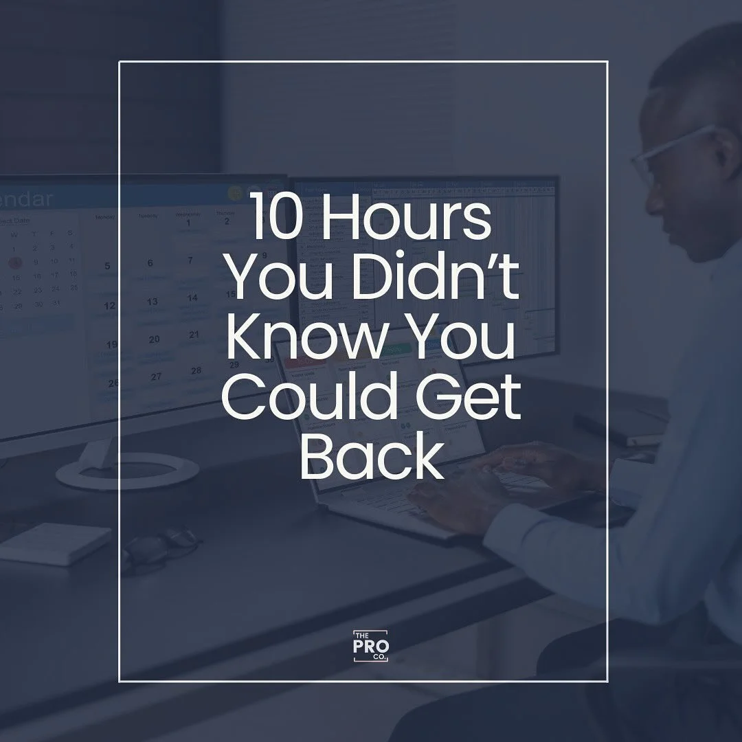 It adds up fast &mdash; and it&rsquo;s exactly what we help our clients get OFF their plates.

💡 Imagine what your week could look like with that time back.
📞 Imagine where your business could be a month from now.

If you&rsquo;re ready to stop run