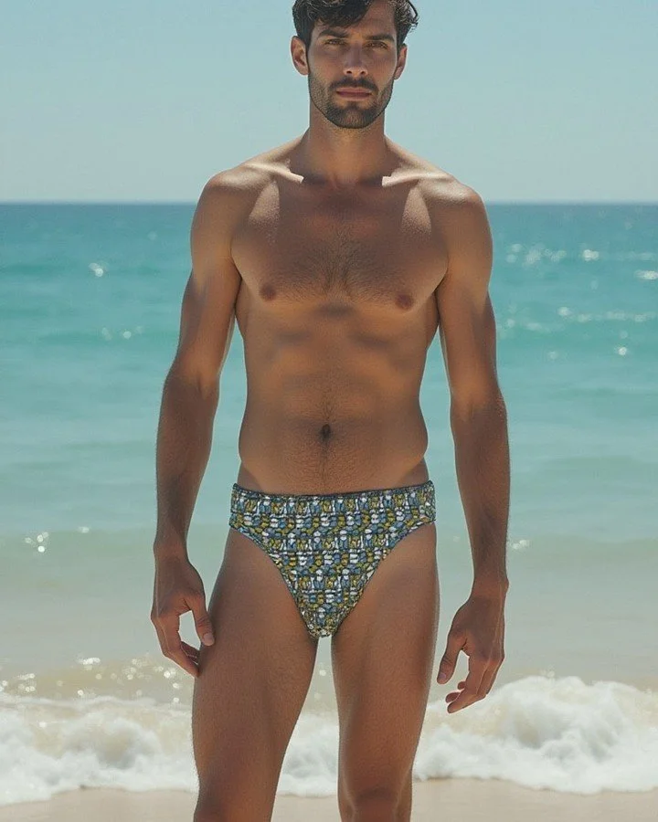🎉The Baja Swim Brief in Sport Cut captures the adventura spirit of Baja California with minimal coverage, unparalleled softness, and a unique design.

Perfect for a fun volleyball game on the beach or just standing at the edge of the water waiting t