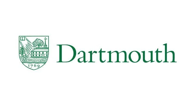 Dartmouth College logo with a shield and the word "Dartmouth" in green text.